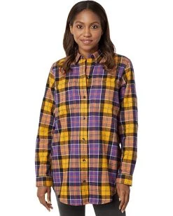 L.L.Bean Shirts & Tops Scotch Plaid Flannel Tunic