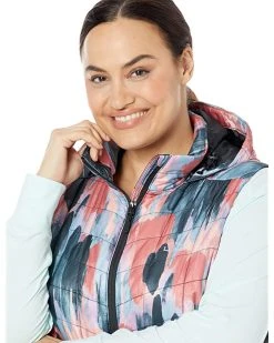 L.L.Bean Coats & Outerwear Plus Size Primaloft Packaway Long Vest Print -L.L.Bean Shop 81ED6 ZhG3L. AC SR736920