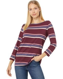 L.L.Bean Shirts & Tops Soft Stretch Supima Boatneck 3/4 Sleeve Stripe -L.L.Bean Shop 81Ej62DQW2L. AC SR736920