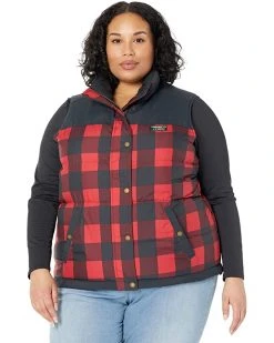 L.L.Bean Coats & Outerwear Plus Size Mountain Classic Down Vest Print