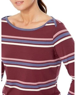 L.L.Bean Shirts & Tops Petite Soft Stretch Supima Boatneck 3/4 Sleeve Stripe -L.L.Bean Shop 81NHfDtERL. AC SR736920