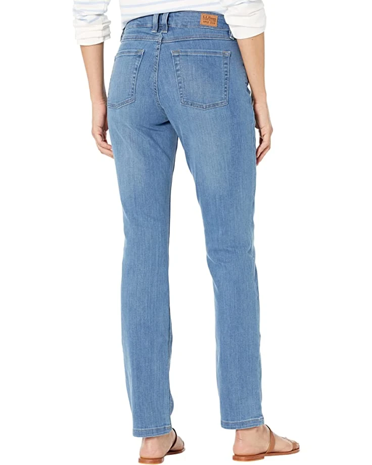 L.L.Bean BeanFlex Straight Leg Favorite Fit Jeans in Light Indigo 2 L.L.Bean BeanFlex Straight Leg Favorite Fit Jeans in Light Indigo - Image 2