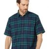 L.L.Bean Shirts & Tops BeanFlex All Season Flannel Shirt Short Sleeve Traditional Fit