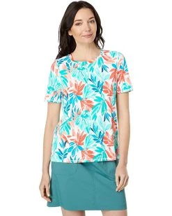 L.L.Bean Shirts & Tops Sunsmart UPF 50+ Sun Shirt Short Sleeve Print