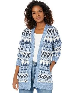L.L.Bean Cotton Ragg Sweaters Open Cardigan Fair Isle
