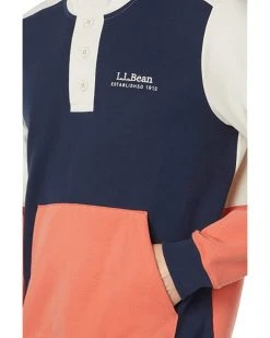 L.L.Bean Hoodies & Sweatshirts 1912 Sweatshirt Button Mock Color-Block -L.L.Bean Shop 81XHdb0j85L. AC SR736920