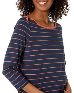 L.L.Bean Shirts & Tops Soft Stretch Supima Boatneck 3/4 Sleeve Stripe -L.L.Bean Shop 81XzUMTAUDL. AC SR736920