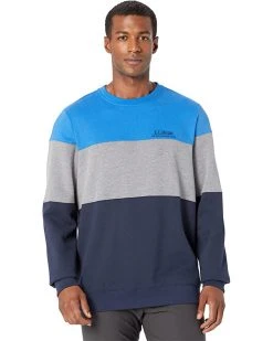 L.L.Bean Hoodies & Sweatshirts 1912 Sweatshirt Crew Neck Color-Block - Tall