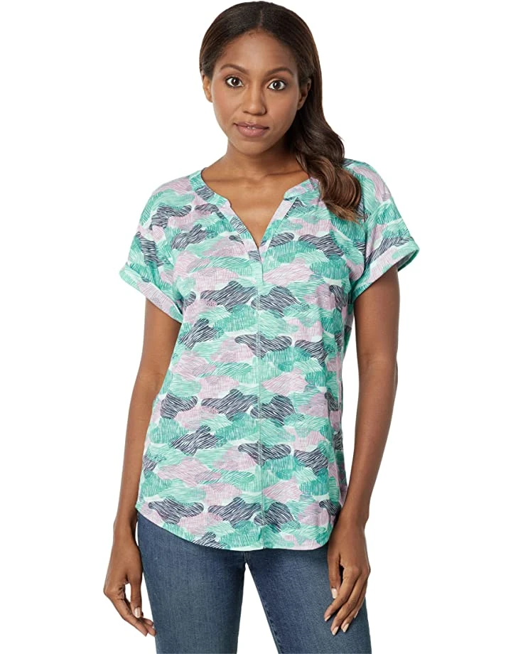 81ZfEEwYMtL._AC_SR736920_.jpg L.L.Bean Sleepwear Streamside Tee Split-Neck Short Sleeve Print -L.L.Bean Shop 81ZfEEwYMtL. AC SR736920