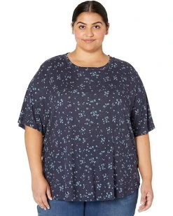 L.L.Bean Sleepwear Plus Size Restore Sleep Top Print
