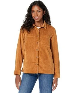 L.L.Bean Shirts & Tops Petite Comfort Corduroy Relaxed Shirt Long Sleeve
