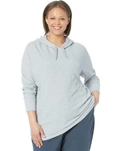 L.L.Bean Hoodies & Sweatshirts Plus Size Soft Stretch Waffle Hoodie