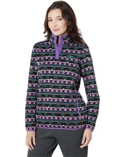 L.L.Bean Coats & Outerwear Sweater Fleece Pullover Print