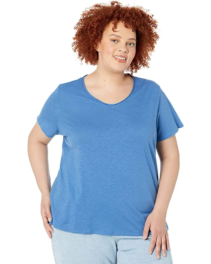 81pbBl9b-SL._AC_SR736920_.jpg L.L.Bean Shirts & Tops Plus Size Organic Cotton V-Neck Tee Short Sleeve -L.L.Bean Shop 81pbBl9b SL. AC SR736920