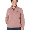 L.L.Bean Coats & Outerwear Plus Size Sweater Fleece Pullover