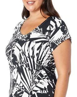 L.L.Bean Swimwear Plus Size Sunsmart UPF 50+ Cover-Up Dress Print -L.L.Bean Shop 81rss3bULL. AC SR736920