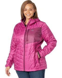 L.L.Bean Coats & Outerwear Plus Size Primaloft Packaway Hooded Jacket -L.L.Bean Shop 81s9J384ePL. AC SR736920