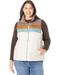 L.L.Bean Coats & Outerwear Plus Size Mountain Classic Puffer Vest Color-Block -L.L.Bean Shop 81w1GZ5XHvL. AC SR736920