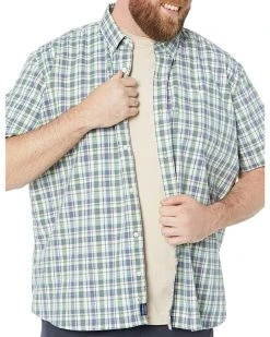 L.L.Bean Shirts & Tops Comfort Stretch Chambray Shirt Short Sleeve Traditional Fit Plaid -L.L.Bean Shop 81wP ndkM2L. AC SR736920