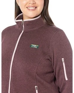 L.L.Bean Coats & Outerwear Plus Size Sweater Fleece Full Zip Jacket -L.L.Bean Shop 912CSu9c6ML. AC SR736920