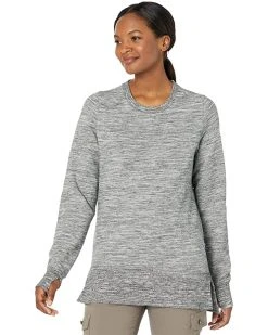 L.L.Bean Hoodies & Sweatshirts Bean's Cozy Split Hem Sweatshirt Marled Tall