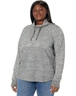 L.L.Bean Hoodies & Sweatshirts Plus Size Bean's Cozy Mixed Knits Pullover Marled