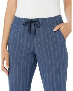 L.L.Bean Lakewashed Chino Pull-On Chambray Stripe Pants Ankle -L.L.Bean Shop 91omcLQit4L. AC SR736920